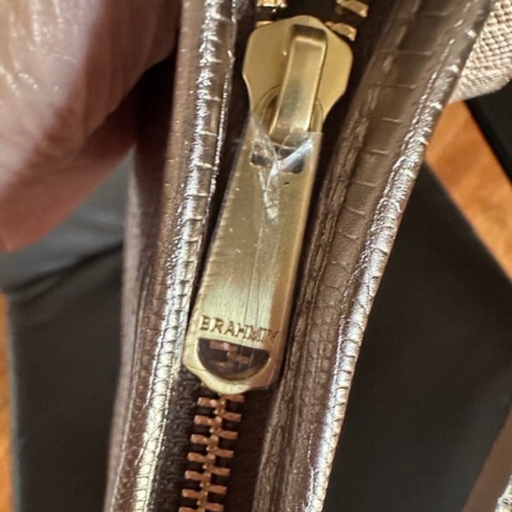NWOT Brahmin Metallic Melbourne Shoulder Bag - Picture 6 of 13